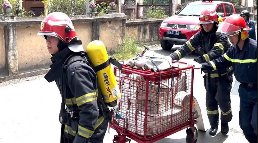 Triển khai xe kéo vòi chữa cháy