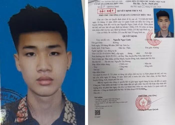 Đối tượng Cảnh và Quyết dịnh truy nã