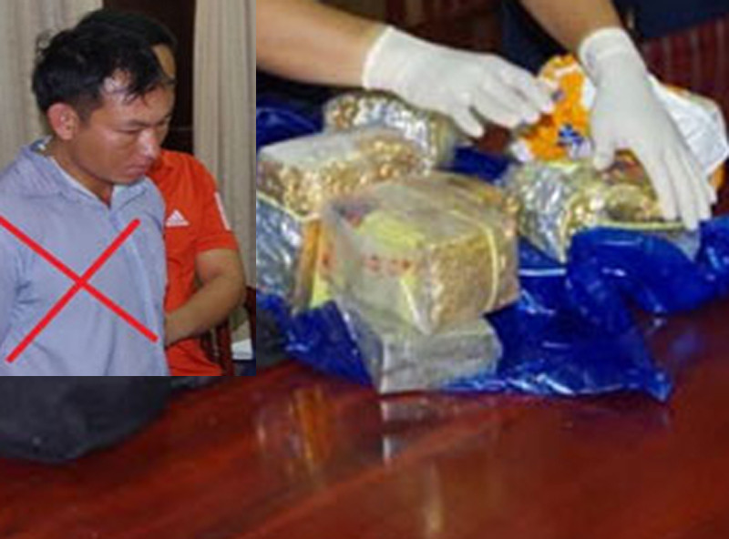 Đối tượng Thái và tang vật vụ án Đối tượng Thái và tang vật vụ án