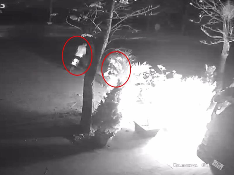 Hình ảnh đối tượng ném bom xăng rồi bỏ chạy Hình ảnh đối tượng ném bom xăng rồi bỏ chạy