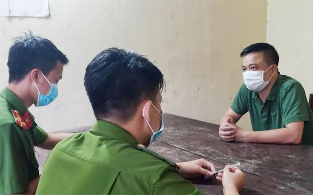 Cơ quan công an lập biên bản điều tra, xử lý hành vi chống người thi hành công vụ của đối tượng Hoàng