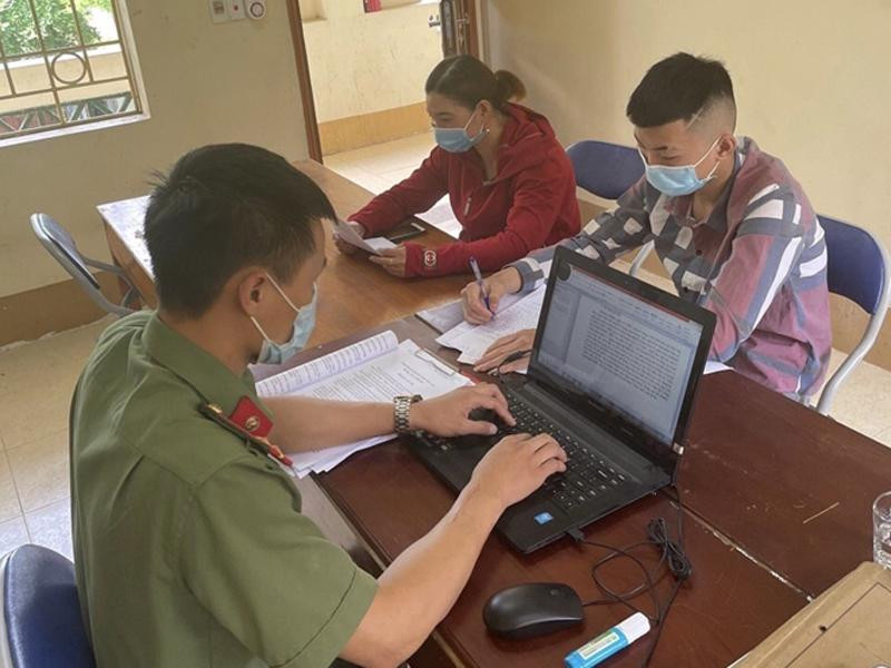 Cơ quan công an lập biên bản xử lý Nông Tuấn A