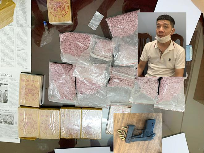 Đối tượng Tuấn và tang vậgt vụ án Đối tượng Tuấn và tang vậgt vụ án