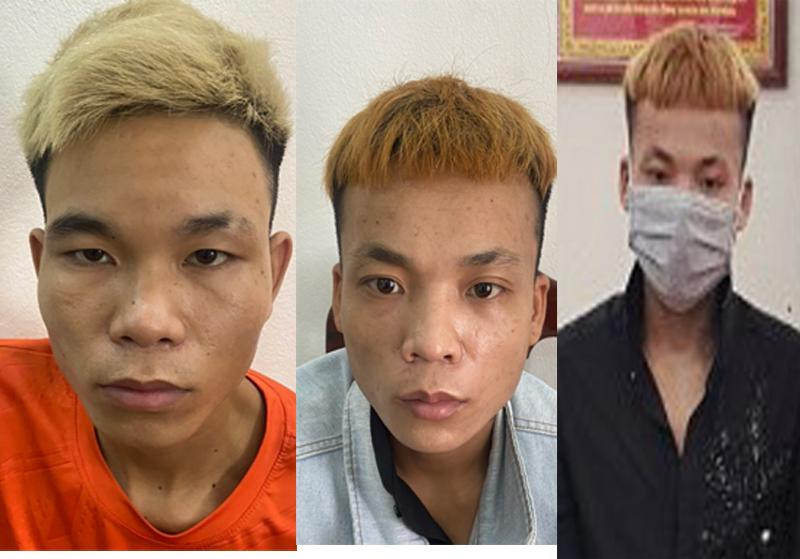 Các đối tượng bị cơ quan Công an bắt giữ