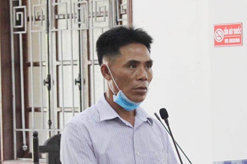 Bị cáo Bùi Văn Thiên tại phiên tòa xét xử