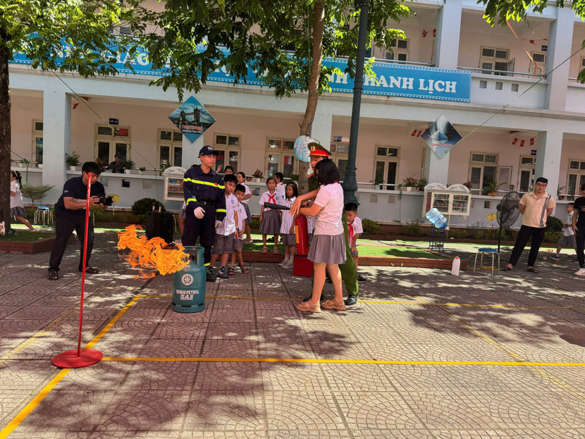 Hướng dẫn các em học sinh các kỹ năng cơ bản để trải nghiệm mô hình Hướng dẫn các em học sinh các kỹ năng cơ bản để trải nghiệm mô hình