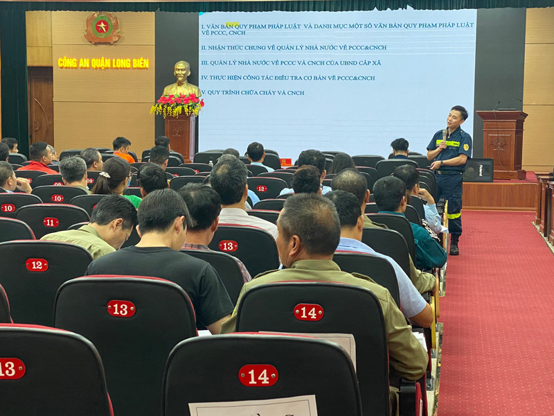 CAQ Long Biên khai mạc lớp huấn luyện nghiệp vụ PCCC&CNCH cho lực lượng phòng cháy, chữa cháy tình nguyện trên địa bàn quận năm 2023 và Triển khai thực hiện Kế hoạch số 53/KH-UBND ngày 16/02/2023 của UBND TP Hà Nội CAQ Long Biên khai mạc lớp huấn luyện nghiệp vụ PCCC&CNCH cho lực lượng phòng cháy, chữa cháy tình nguyện trên địa bàn quận năm 2023 và Triển khai thực hiện Kế hoạch số 53/KH-UBND ngày 16/02/2023 của UBND TP Hà Nội