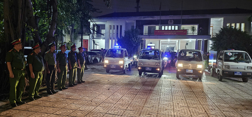 Lễ xuất quân triển khai cao điểm tấn công trấn áp tội phạm và vi phạm pháp luật bảo vệ an toàn lễ kỷ niệm