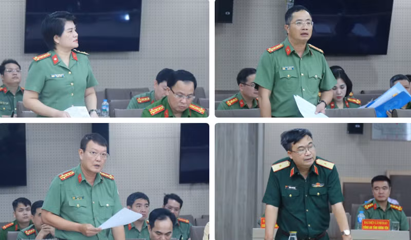 Các đại biểu tham luận tại Hội nghị