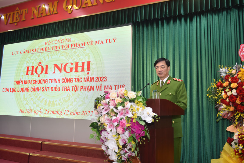 Trung tướng Nguyễn Duy Ngọc, Ủy viên Trung ương Đảng, Thứ trưởng Bộ Công an dự và phát biểu chỉ đạo tại Hội nghị tổng kết công tác năm 2022 và triển khai công tác năm 2023 tại Cục Cảnh sát điều tra tội phạm về ma túy Trung tướng Nguyễn Duy Ngọc, Ủy viên Trung ương Đảng, Thứ trưởng Bộ Công an dự và phát biểu chỉ đạo tại Hội nghị tổng kết công tác năm 2022 và triển khai công tác năm 2023 tại Cục Cảnh sát điều tra tội phạm về ma túy