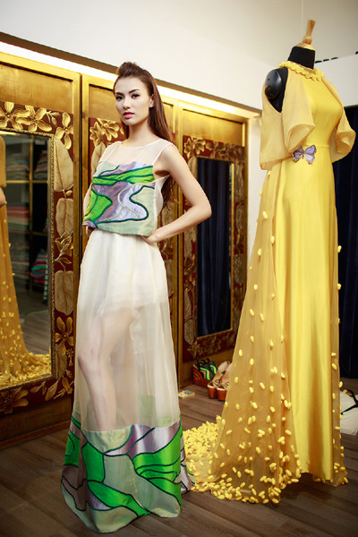 Hồng Quế “lột xác” trong trang phục của NTK Xuân Lê ảnh 7