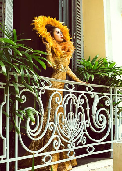 Mc Kim Trang hoá thân thành Nữ thần mặt trời ảnh 5 Mc Kim Trang hoá thân thành Nữ thần mặt trời ảnh 5