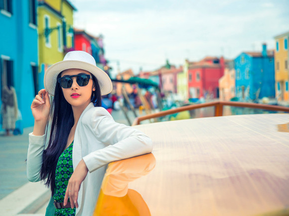 Hoa hậu Ngọc Hân lãng mạn tại Venice ảnh 9 Hoa hậu Ngọc Hân lãng mạn tại Venice ảnh 9