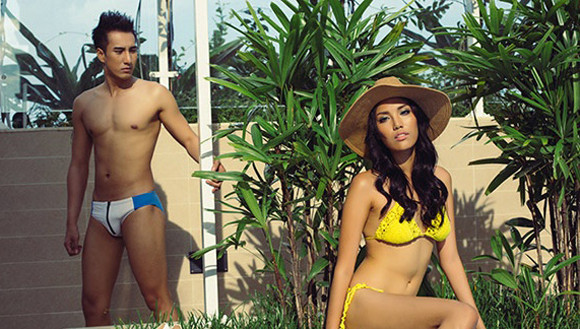 Siêu mẫu Lan Khuê nóng bỏng với bikini đan len ảnh 5