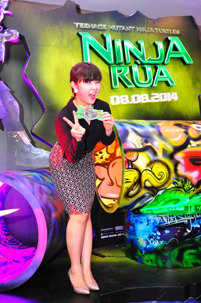 Xuân Bắc cùng hai quý tử quậy tưng bừng tại buổi ra mắt phim “Ninja rùa” ảnh 5