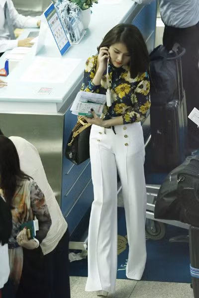 Vân Trang nổi bật ở sân bay làm thủ tục đi Pháp dự liên hoan phim ảnh 7