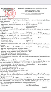 Đáp án gợi ý 9 đề thi minh họa kỳ thi tốt nghiệp THPT 1023