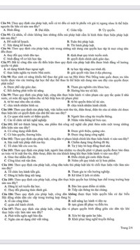 Đáp án gợi ý 9 đề thi minh họa kỳ thi tốt nghiệp THPT 1023