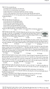 Đáp án gợi ý 9 đề thi minh họa kỳ thi tốt nghiệp THPT 1023