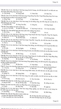 Đáp án gợi ý 9 đề thi minh họa kỳ thi tốt nghiệp THPT 1023