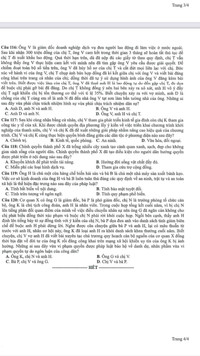 Đáp án gợi ý 9 đề thi minh họa kỳ thi tốt nghiệp THPT 1023