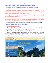 Sở GD-ĐT Hà Nội hướng dẫn các mốc thời gian quan trọng xác nhận nhập học lớp 10