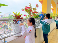 [Ảnh] Cùng xem học sinh tạo lập hệ thống tưới cây tự động trong 9 ngày nghỉ Tết Tân Sửu