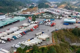 Giảm tồn đọng xe hàng xuất khẩu qua cửa khẩu khu vực tỉnh Lạng Sơn