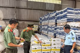 Phát hiện cơ sở sản xuất 46 tấn keo dán gạch, keo chà ron có dấu hiệu xâm phạm quyền sở hữu công nghiệp