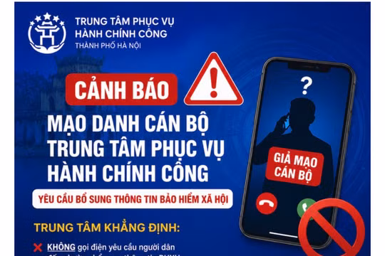 Hà Nội: Cảnh báo thủ đoạn mạo danh cán bộ yêu cầu bổ sung thông tin bảo hiểm xã hội
