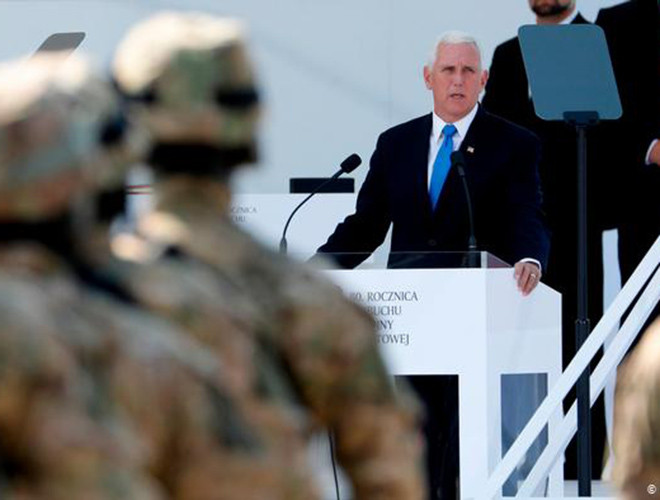 “Ngay tại thành phố này, hơn 150.000 người gồm đàn ông, phụ nữ và trẻ em Ba Lan đã hy sinh mạng sống chỉ sau 9 tuần nổ ra chiến tranh”, Phó Tổng thống Mỹ Mike Pence nhấn mạnh