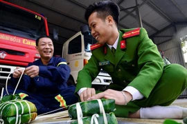 Mùa xuân ở lại với người lính cứu hỏa Công an Thủ đô