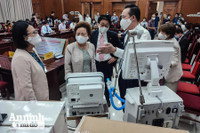 [ẢNH] Cận cảnh những trang thiết bị y tế doanh nghiệp ủng hộ TP Hà Nội