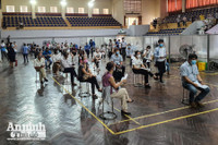 [ẢNH] Hà Nội trưng dụng nhà thi đấu 2.000 chỗ làm điểm tiêm vaccine Covid-19