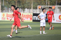 [ẢNH] THPT Hoàng Mai vào chung kết sau màn rượt đuổi tỉ số nghẹt thở