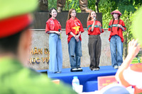 Các nghệ sỹ cùng Công an Thủ đô chung tay trồng cây để 