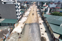 Nhìn từ flycam tuyến đường mới với loạt nhà 