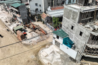 Nhìn từ flycam tuyến đường mới với loạt nhà 