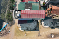 Nhìn từ flycam tuyến đường mới với loạt nhà 