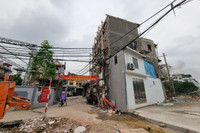 Tận mắt xem nhà siêu mỏng với 1 cạnh chỉ hơn 20 cm mới xuất hiện ở Hà Nội