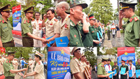 Hình ảnh ấm áp nghĩa tình Công an Thủ đô tri ân các cựu chiến binh tham gia giải phóng miền Nam 