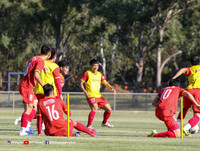 ĐT Việt Nam ra sân tập ngay sau khi đến Australia