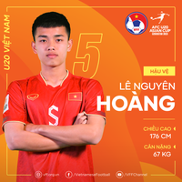 U20 Việt Nam chỉ có 6 cầu thủ cao trên 1m80 dự giải châu Á