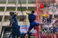 Chiến sỹ Cảnh sát cơ động Thủ đô tranh tài đấu bóng chuyền đầu Xuân Quý Mão