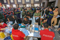 Cổ động viên Câu lạc bộ Bóng đá Công an Hà Nội hào hứng tham gia Hành trình 