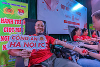 Cổ động viên Câu lạc bộ Bóng đá Công an Hà Nội hào hứng tham gia Hành trình 
