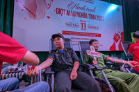 Cổ động viên Câu lạc bộ Bóng đá Công an Hà Nội hào hứng tham gia Hành trình 