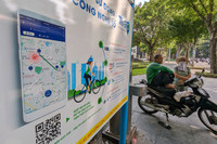 Cận cảnh những trạm xe đạp công cộng cho thuê không cần người trông đầu tiên ở Hà Nội