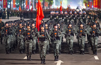 Những hình ảnh tuyệt đẹp tại buổi tổng hợp luyện lần 1 diễu binh, diễu hành ở quảng trường Ba Đình