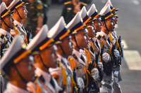 Những hình ảnh tuyệt đẹp tại buổi tổng hợp luyện lần 1 diễu binh, diễu hành ở quảng trường Ba Đình